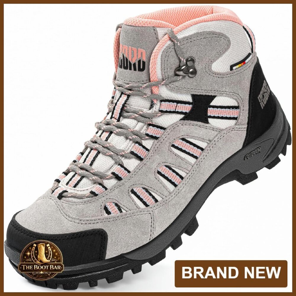 Waterproof Hiking Boots Women's Size 8.5 Non-Slip Outdoor Walking Shoes